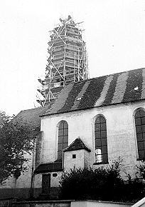 Renovation of St. Martin, 86368 Batzenhofen in the year 1962