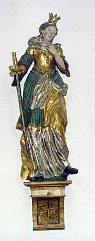 Statue der Hlg. Barbara in St. Martin, Batzenhofen